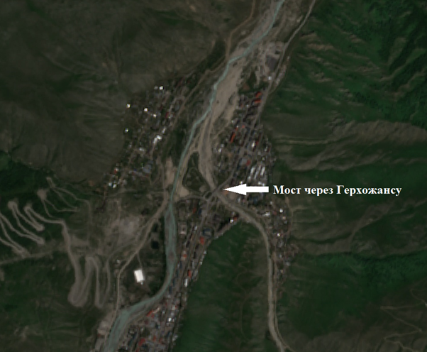 Рис. 5. Фрагмент Sentinel-2A от 20.06.2025 г. в Тырныаузе 